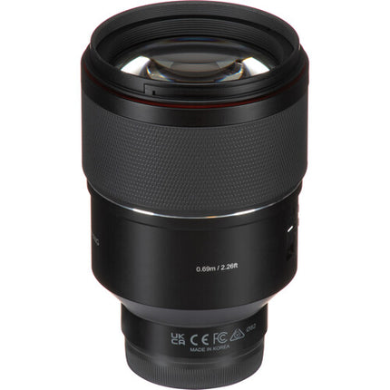Samyang AF 135mm f1.8 FE Lente para Sony E Formato Full Frame Diámetro 82mm