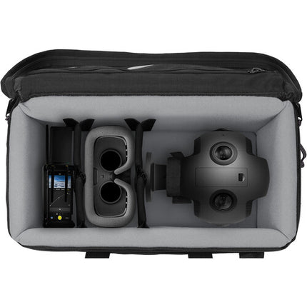 PortaBrace Estuche rígido ligero para cámara esférica Insta360 3 25 lb con divisores y correa ajustable