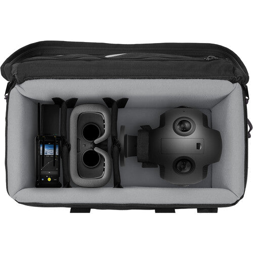 PortaBrace Estuche rígido ligero para cámara esférica Insta360 3 25 lb con divisores y correa ajustable