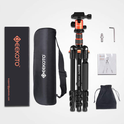 Geekoto AT24Pro Dreamer Trípode de Aluminio 77" Capacidad 17.6 lb con Kit de Accesorios