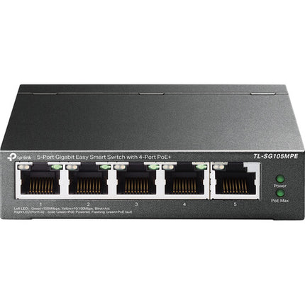 TP-Link TL-SG105MPE Switch Gestionado 5 Puertos Gigabit 4 PoE+ 120W
