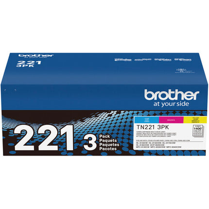 Cartuchos Toner Color Brother TN221 3-Pack Cyan Magenta Amarillo