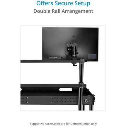 Proaim Multi-Monitor Soporte para Carts de Video con Capacidad 60 lb y Soporte 360° Pan