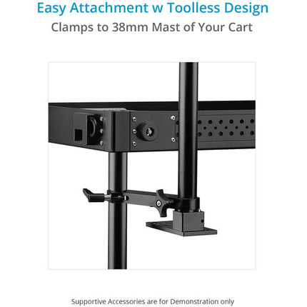 Proaim Multi-Monitor Soporte para Carts de Video con Capacidad 60 lb y Soporte 360° Pan