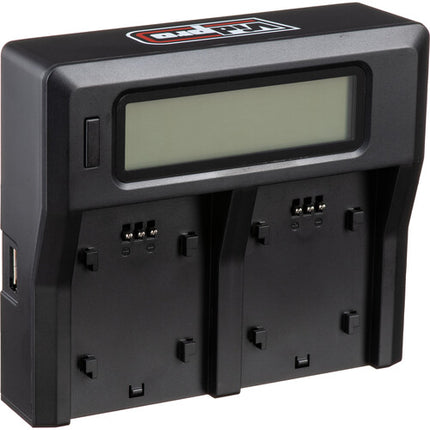 Power2000 Dos Baterías Canon LP-E6NH Tipo con Cargador LCD Dual-Bahía