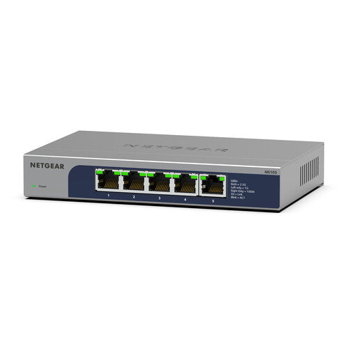 NETGEAR MS105 Switch de Red No Gestionado 5 Puertos 2.5G 25Gbps capacidad