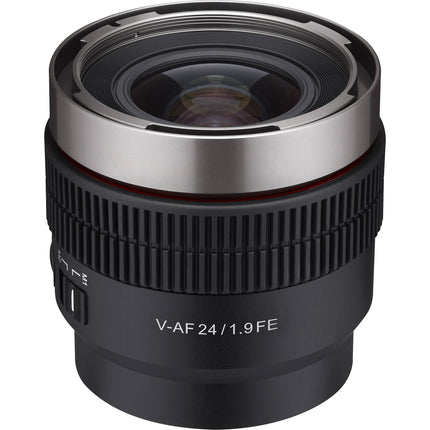 Samyang Cine V-AF 24mm T1.9 FE Lente de Cinema con Autofocus y Cobertura Full Frame