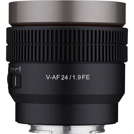Samyang Cine V-AF 24mm T1.9 FE Lente de Cinema con Autofocus y Cobertura Full Frame