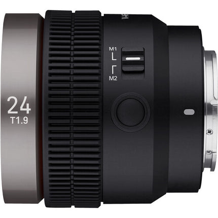 Samyang Cine V-AF 24mm T1.9 FE Lente de Cinema con Autofocus y Cobertura Full Frame
