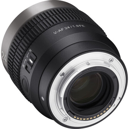 Samyang Cine V-AF 24mm T1.9 FE Lente de Cinema con Autofocus y Cobertura Full Frame