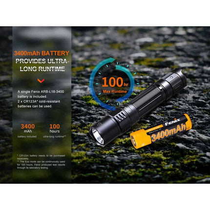 Fenix PD35R Linterna táctica recargable 1700 lúmenes USB-C 18650