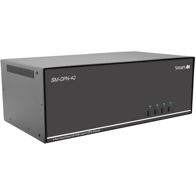 Smart-AVI Switch KVM 4 Puertos Quad-Head DisplayPort 3840x2160 30Hz Audio USB 2.0