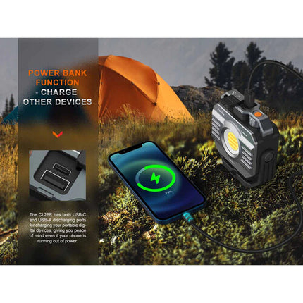 Fenix CL28R Linterna Recargable 2000 Lúmenes 10000mAh USB-C