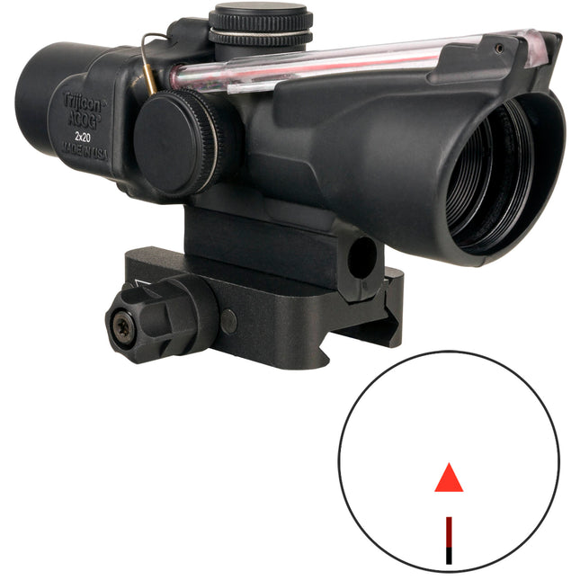 Trijicon 2x20 Compact ACOG Visor Rifle Dual Iluminación 9.2 MOA Triángulo