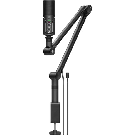 Sennheiser Profile USB Mic Condensador para Streaming con Boom Arm y Control de Ganancia