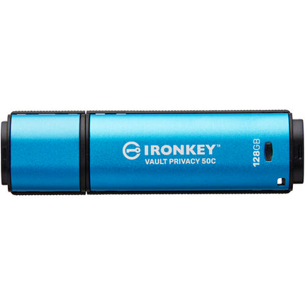 Kingston IronKey Vault Privacy 50 Series Memoria USB-C 128GB 250MB/s Azul