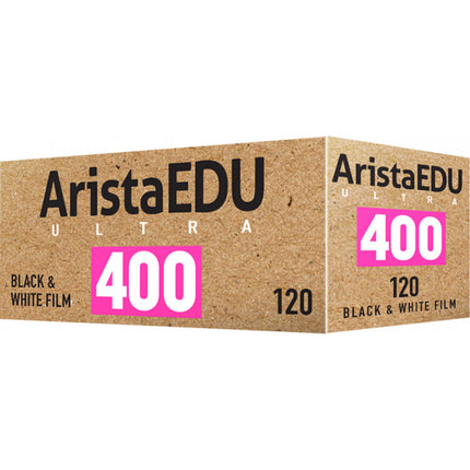 Arista EDU Ultra 400 Película Negativa Blanco y Negro 120 Rollo Grano Fino