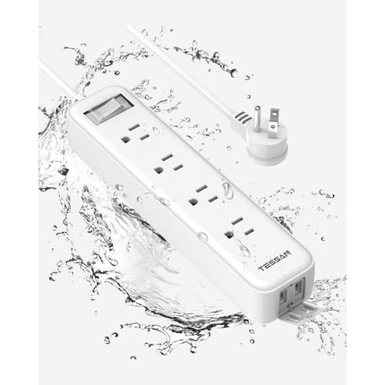 Tessan Protector Sobretensiones Exterior 4 Tomas 2 USB 6 pies IPX4