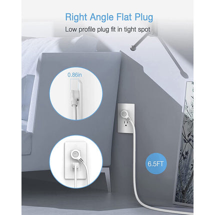 Tessan Regleta de Sobretensión con 8 Enchufes 3 Puertos USB 6.5 ft