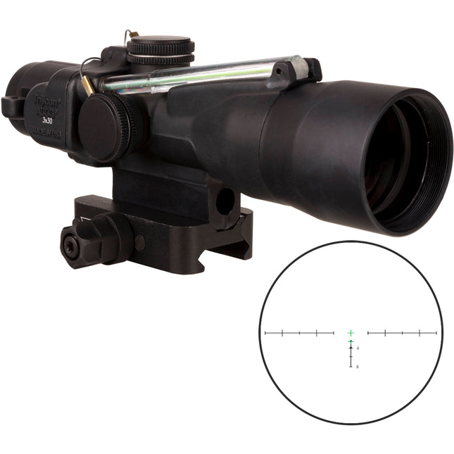 Trijicon 3x30 ACOG Mira Riflescópica Iluminada Dual Retícula Balística