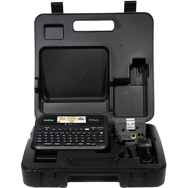 Brother PTD610BTVP Etiquetadora Profesional Conectada Pantalla LCD 20 Caracteres Estuche de Transporte
