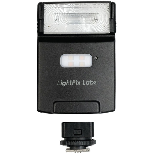 LightPix Labs FlashQ M20 con Control de Exposición Flash para FUJIFILM 2.4 GHz Alcance 9 m Pack de 6 Filtros