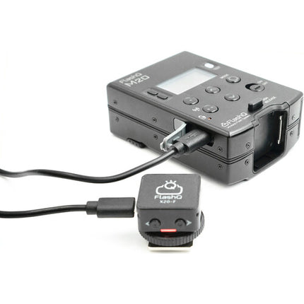 LightPix Labs FlashQ M20 con Transmisor Control de Exposición 2.4 GHz 29.5 ft alcance para Sony