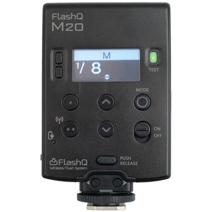 LightPix Labs FlashQ M20 con Transmisor Control de Exposición 2.4 GHz 29.5 ft alcance para Sony