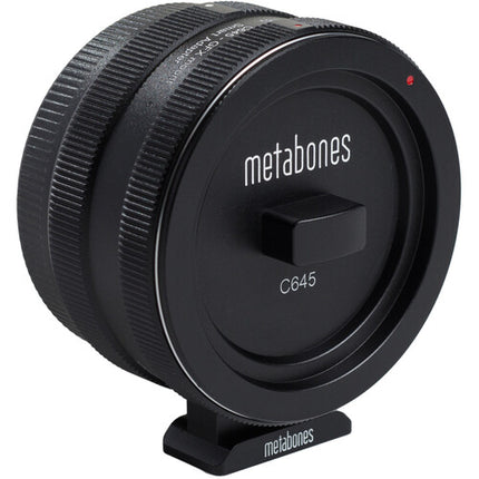 Metabones Contax 645 Adaptador para objetivo a montura FUJIFILM G con botón programable y pie de trípode desmontable