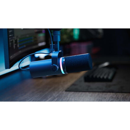 BEACN Mic Micrófono Dinámico USB para Podcast Kit 2 Personas con Brazo Boom y Supresión de Ruido