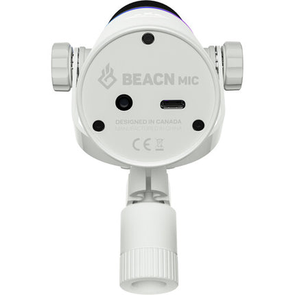 BEACN Mic Micrófono Dinámico USB para Podcast con Brazo Boom Blanco