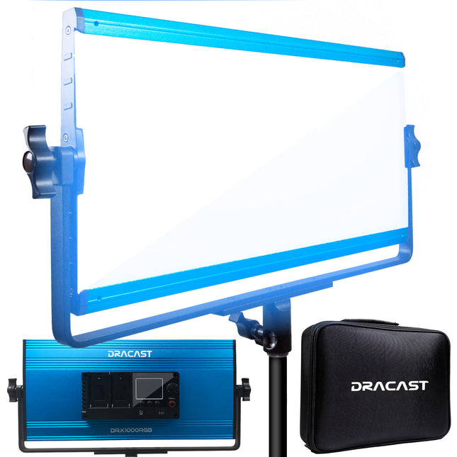 Dracast X Series LED1000 Panel LED Luz Diaria 1480 Lux 17x8 Pulg AC DC