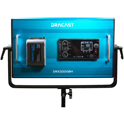 Dracast X Series LED2000 Panel LED Bicolor 3200-5600K 3101 Lux con Difusor y Estuche