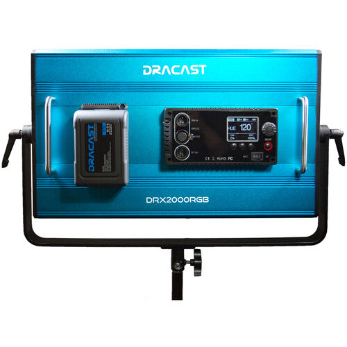Dracast X Series LED2000 Panel LED RGB 3867 Lux 20.25x12.25 con Estuche y Filtro Diffusion