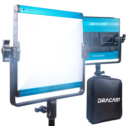 Dracast X Series LED500 Panel LED Bi-Color 8x8 836 Lux Kit 2 Luces