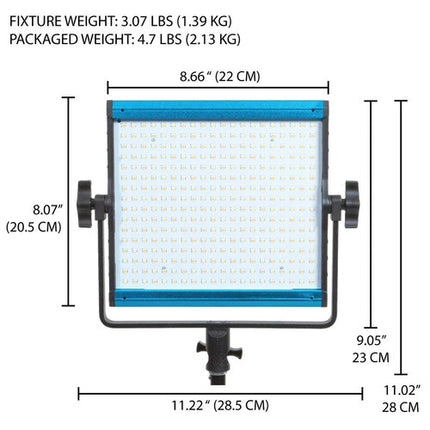 Dracast X Series LED500 Panel LED Bicolor 8x8 Pulgadas 3200-5600K Kit 3 Luces