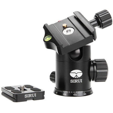 Sirui E-20 Cabezal esférico con placa TY-50E capacidad 12 kg altura 10 cm