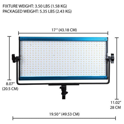 Dracast X Series LED1000 Panel LED Bicolor Kit 3 Luces 1275 Lux 3200-5600K