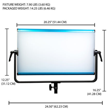 Dracast X Series LED2000 Panel LED RGB 3867 Lux 2800-8000K Kit 3 Luces