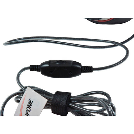 Califone 2021 Series Auriculares Estéreo Deluxe con Control de Volumen Cable Trenzado Resistente 1.8 m Plug 3.5 mm