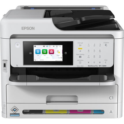Epson WorkForce Pro WF-C5890 Impresora Multifuncional Color con DPI 4800x1200 Velocidad 25ppm y Kit de Tinta Negra Extra Alta Durabrite Ultra T10Y100