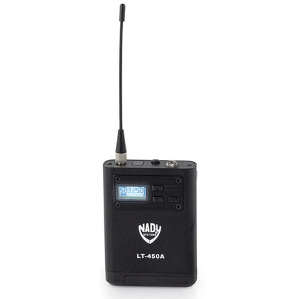 Nady D-450-HT-LT Sistema Inalámbrico Digital Cuatro Personas con 2 Micrófonos de Mano y Lavalier 300ft Alcance 10 Horas Batería