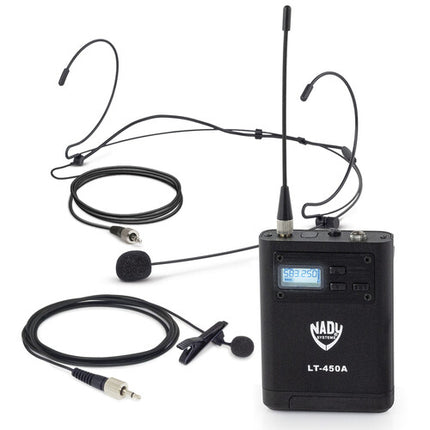 Nady D-450-LT-HM10 Sistema Inalámbrico Digital 4 Canales 300' Alcance 10h Batería