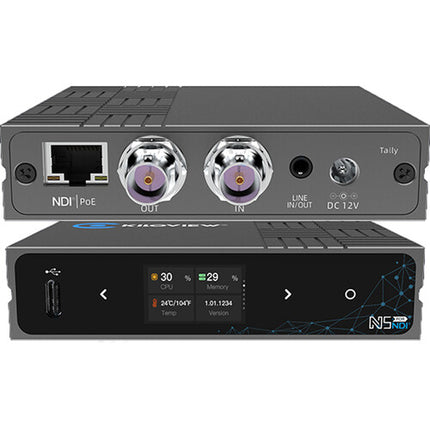 Kiloview N5 Convertidor Bidireccional 3G-SDI a NDI 1080p60 PoE 12 VDC