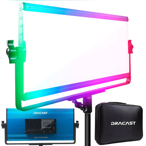 Dracast X Series LED1000 Panel LED RGB Kit 3 Luces 1375 Lux 2800-8000K