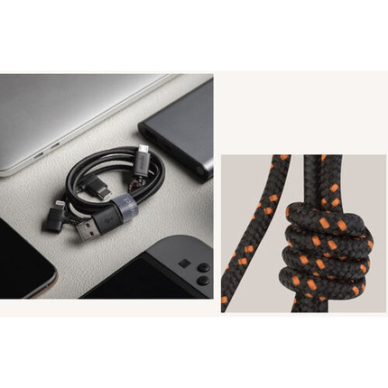 Moshi Cable de carga universal 3 en 1 1 metro Lightning USB-C Micro-USB