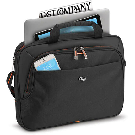 Solo Ace Slim Maletín para Laptop 15.6" con Correa Ajustable Negro