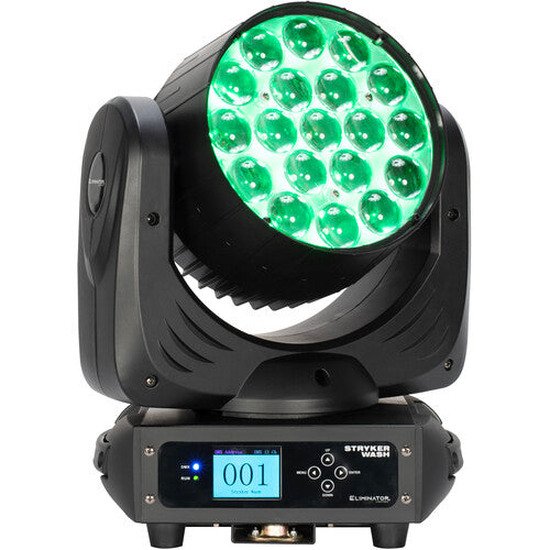 Eliminator Lighting Stryker Wash Quad Cabezal Móvil LED RGBW 19x12W Zoom 6-50º