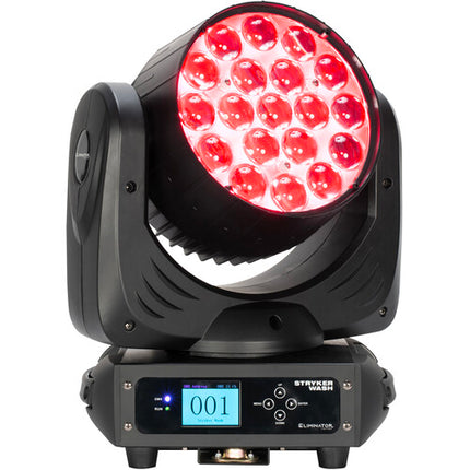 Eliminator Lighting Stryker Wash Quad Cabezal Móvil LED RGBW 19x12W Zoom 6-50º