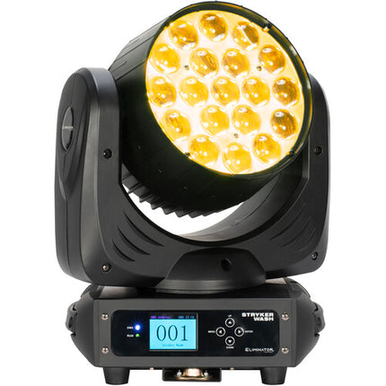 Eliminator Lighting Stryker Wash Quad Cabezal Móvil LED RGBW 19x12W Zoom 6-50º